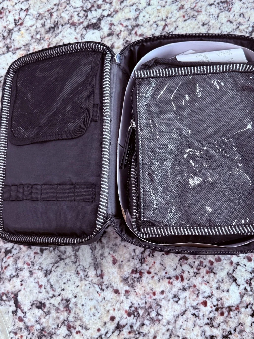 Sephora Black Makeup Toiletry Organizer New W/ Tags LIMITED EDITION DISCONTINUED